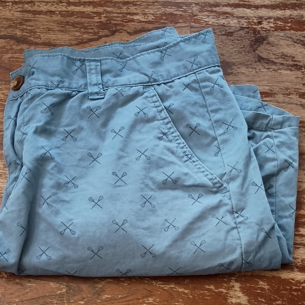 Men's Blue Patterned Pants